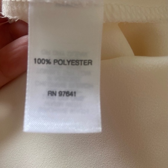 J. Jill Cream Dressy Layered Tank Top Blouse Small - Picture 5 of 6